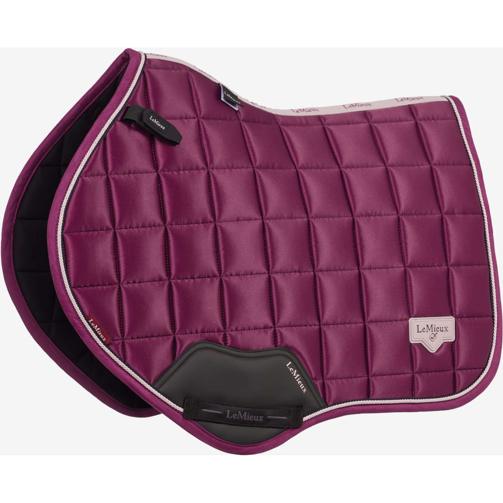 LeMieux Saddlepad Loire Classic Close Contact Square Jumping Blackberry