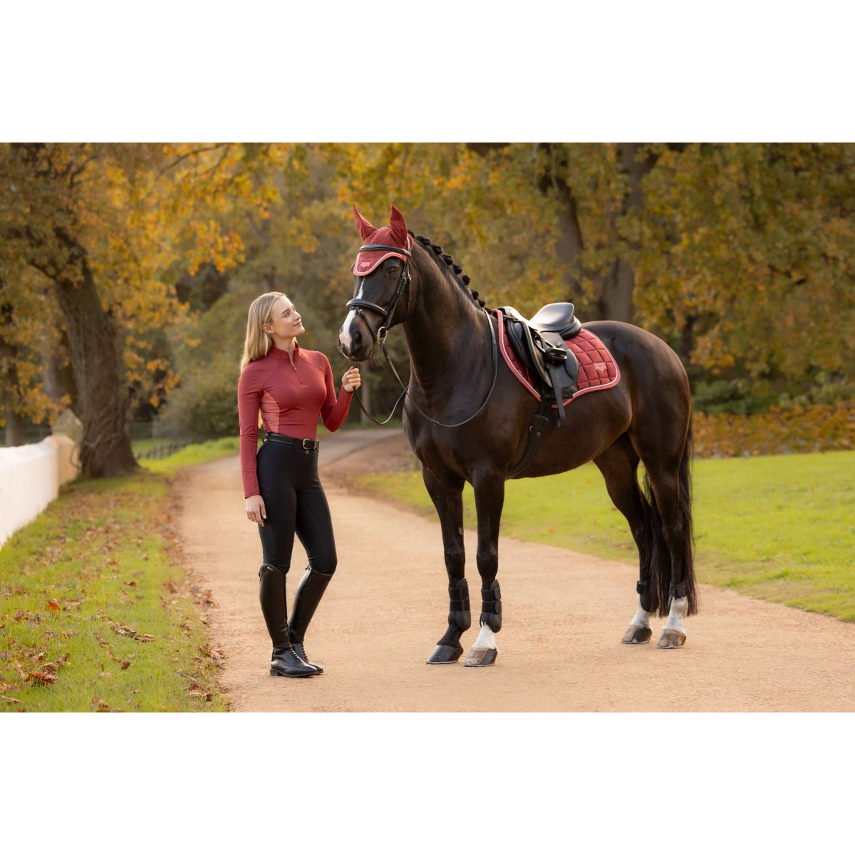 LeMieux Saddlepad Loire Classic Close Contact Square Jumping Russet