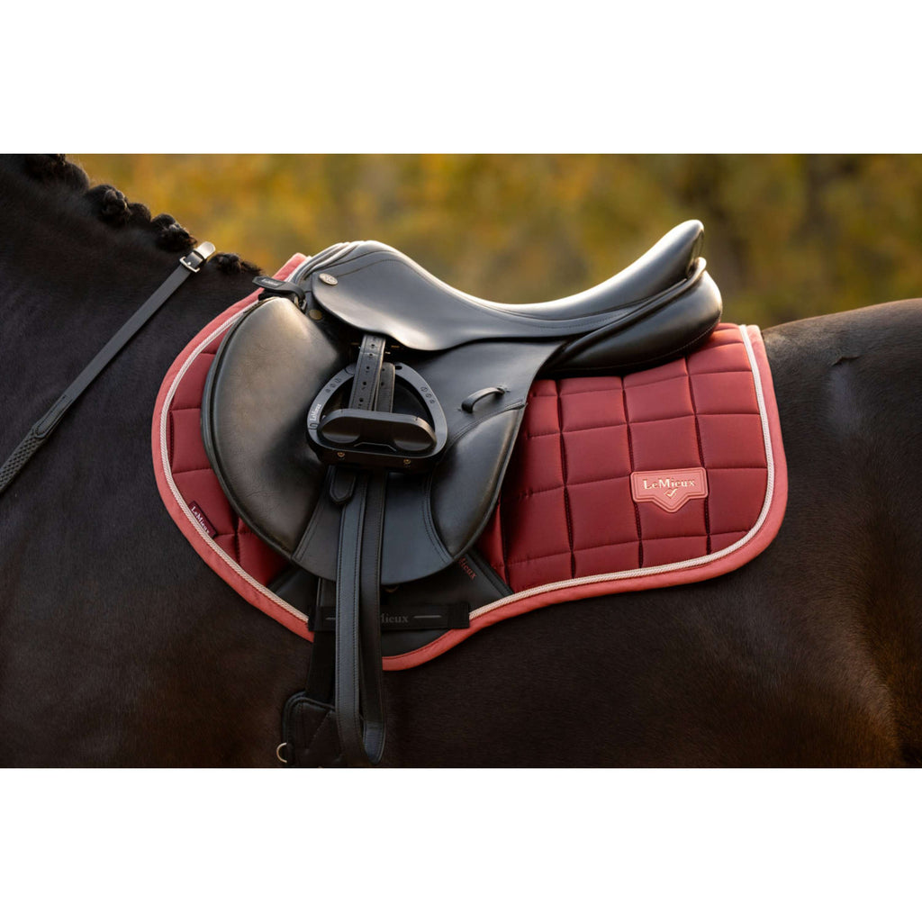 LeMieux Saddlepad Loire Classic Close Contact Square Jumping Russet