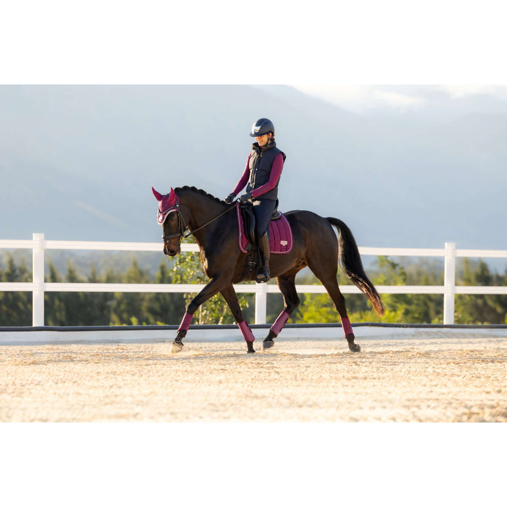 LeMieux Saddlepad Loire Classic Square Dressage Blackberry