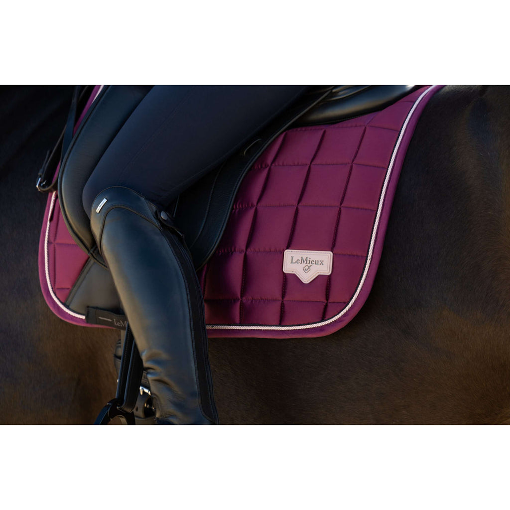 LeMieux Saddlepad Loire Classic Square Dressage Blackberry