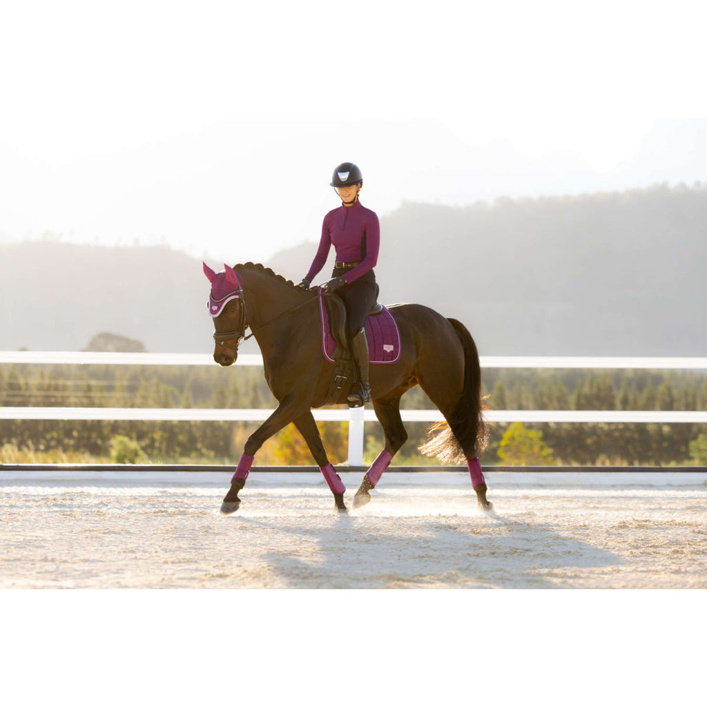 LeMieux Saddlepad Loire Classic Square Dressage Blackberry
