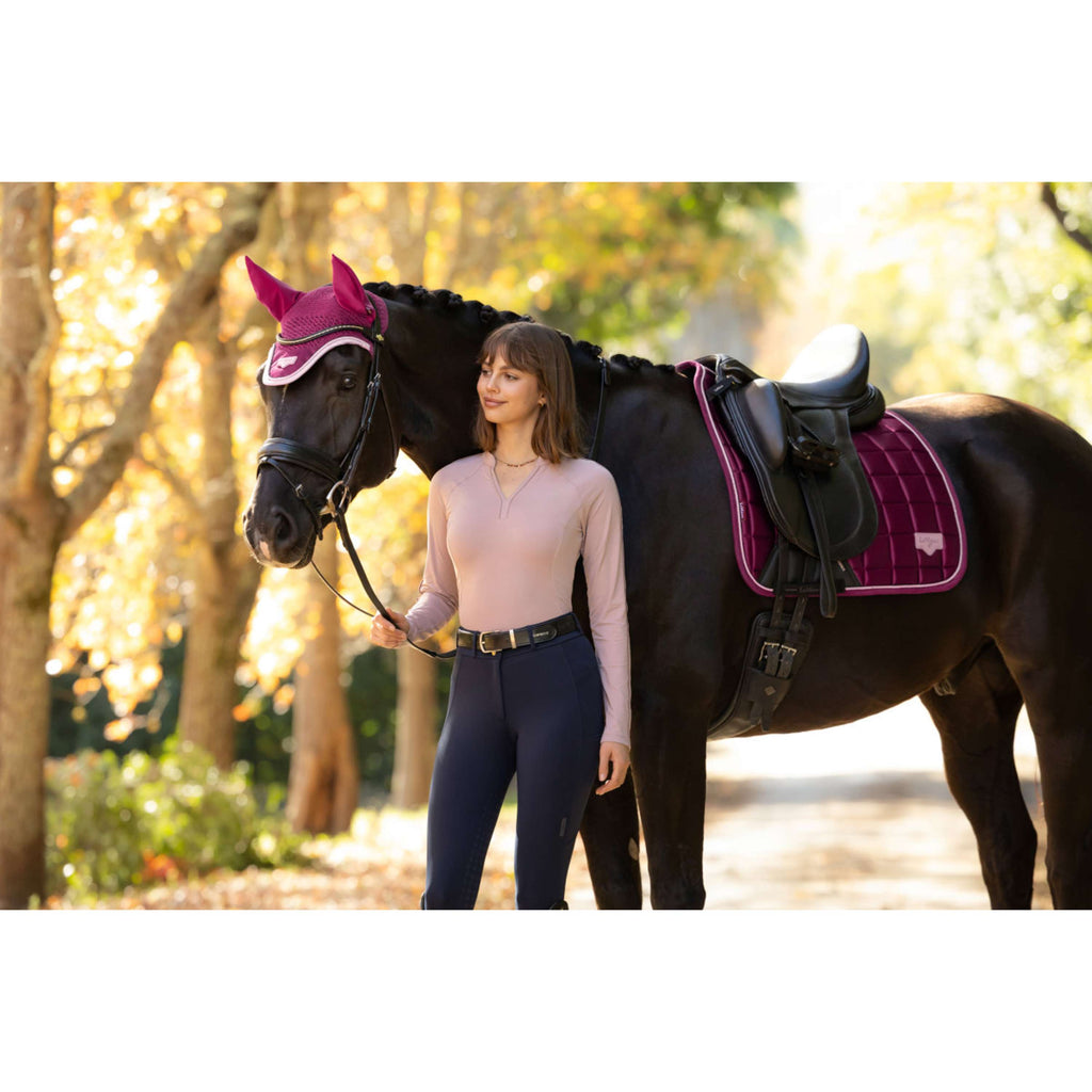 LeMieux Saddlepad Loire Classic Square Dressage Blackberry