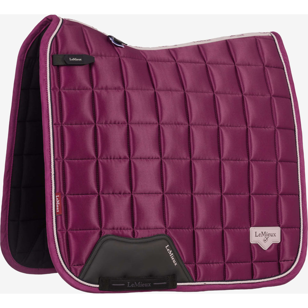 LeMieux Saddlepad Loire Classic Square Dressage Blackberry