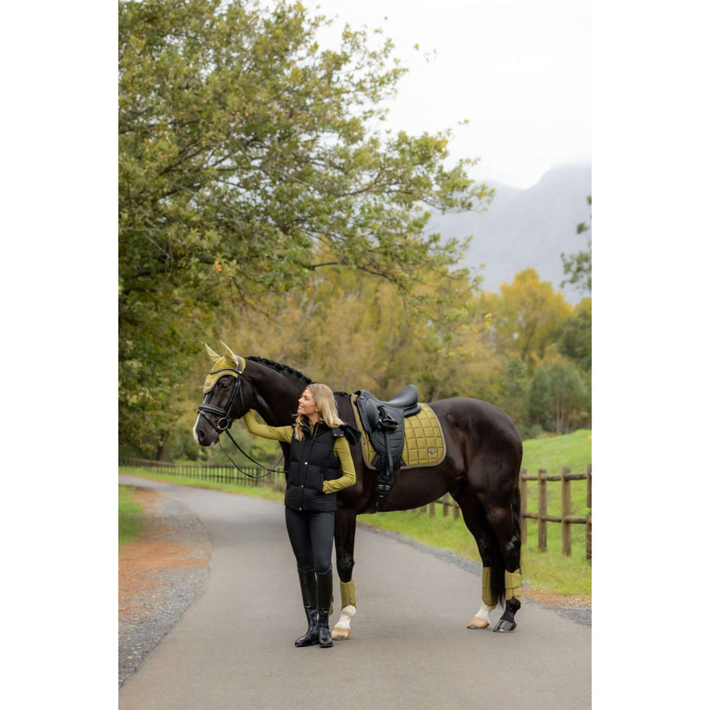 LeMieux Saddlepad Loire Classic Square Dressage Gooseberry