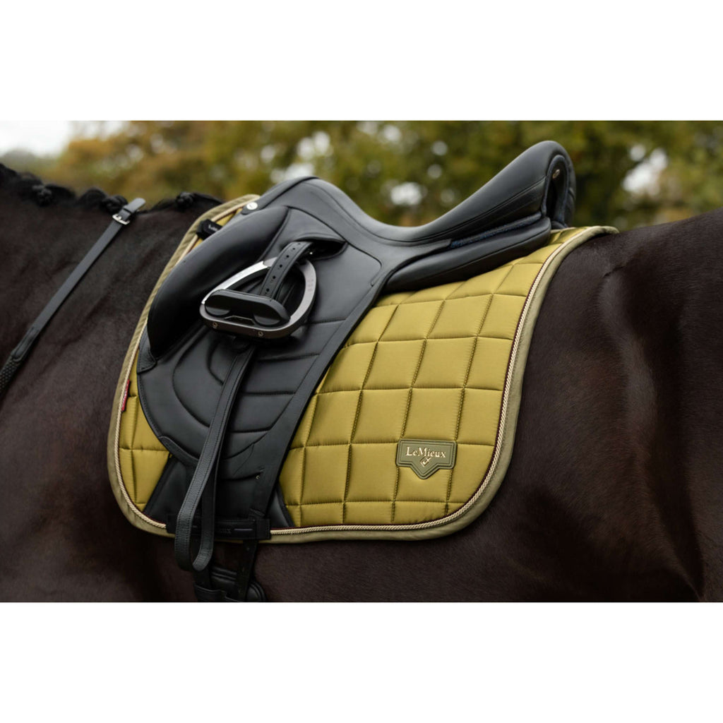 LeMieux Saddlepad Loire Classic Square Dressage Gooseberry