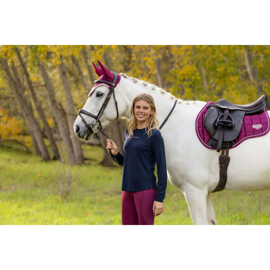 LeMieux Saddlepad Loire Classic Square All Purpose Blackberry