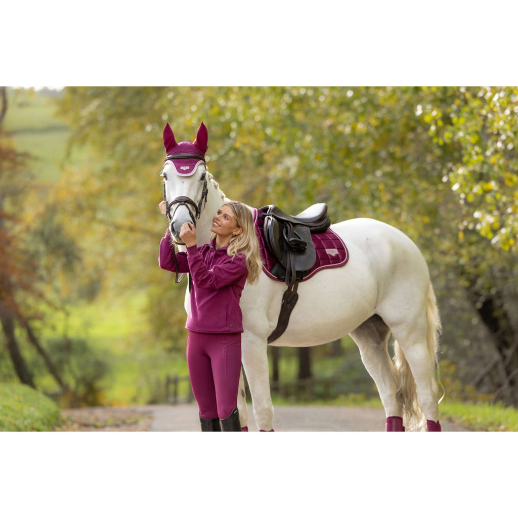 LeMieux Saddlepad Loire Classic Square All Purpose Blackberry