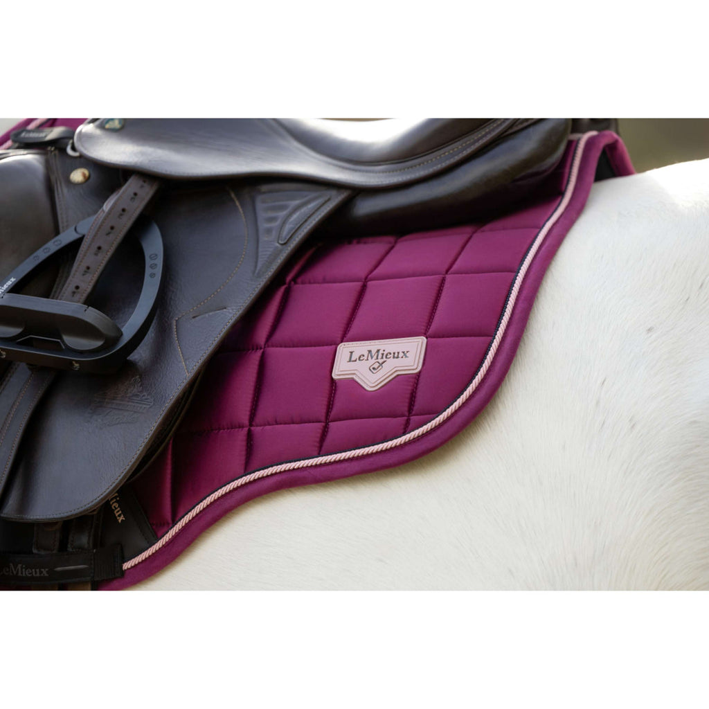 LeMieux Saddlepad Loire Classic Square All Purpose Blackberry