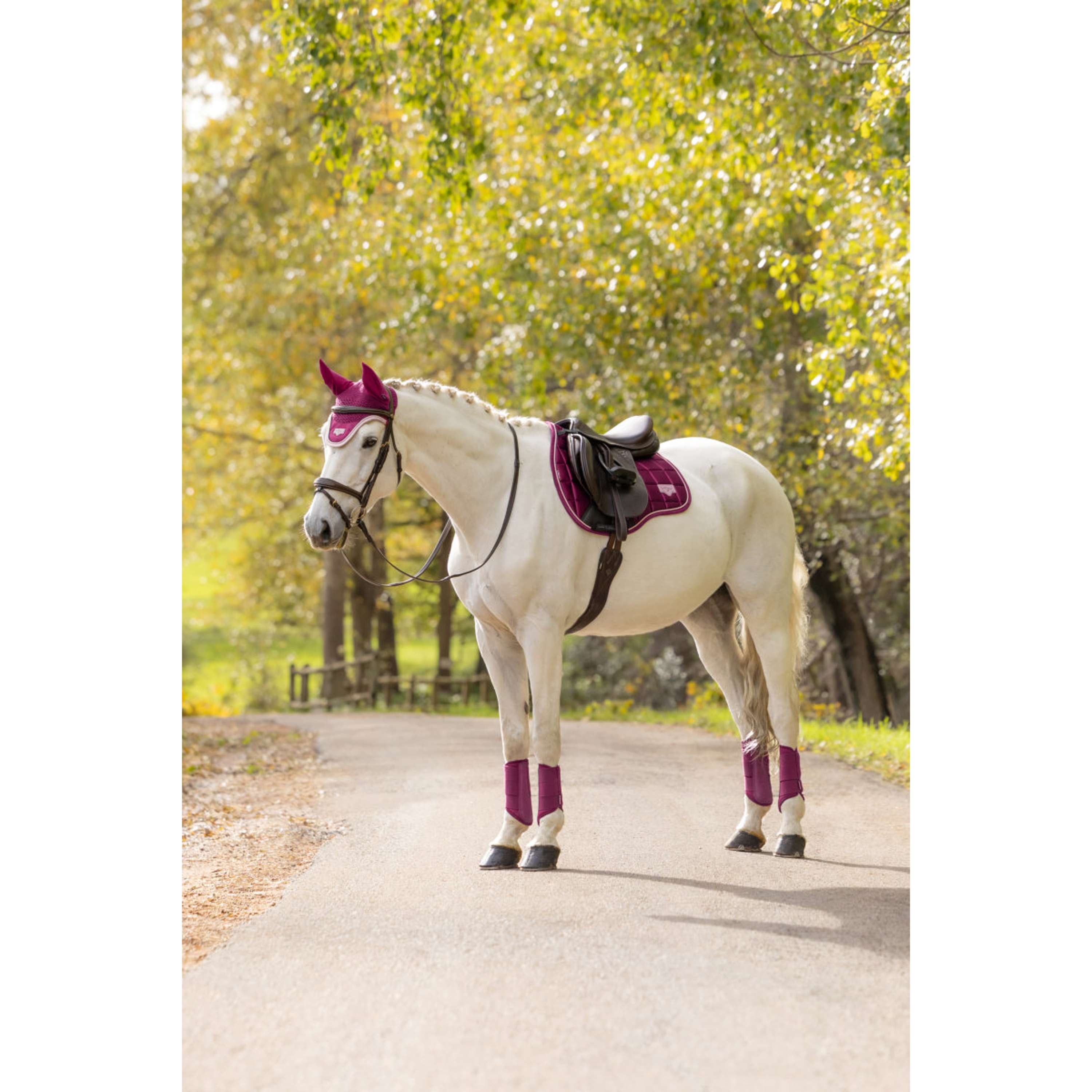 LeMieux Saddlepad Loire Classic Square All Purpose Blackberry