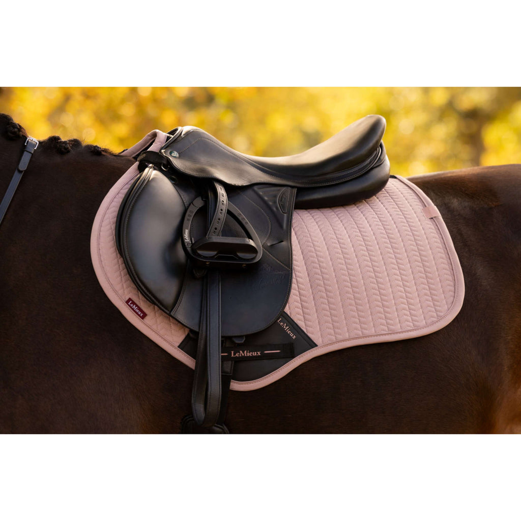 LeMieux Saddlepad Essence Close Contact Square Jumping Wild Rose