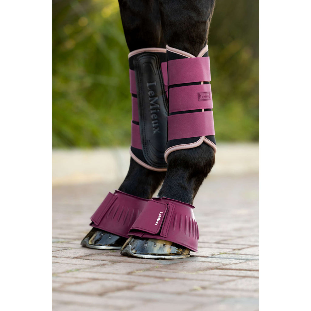LeMieux Bell Boots Rubber Blackberry