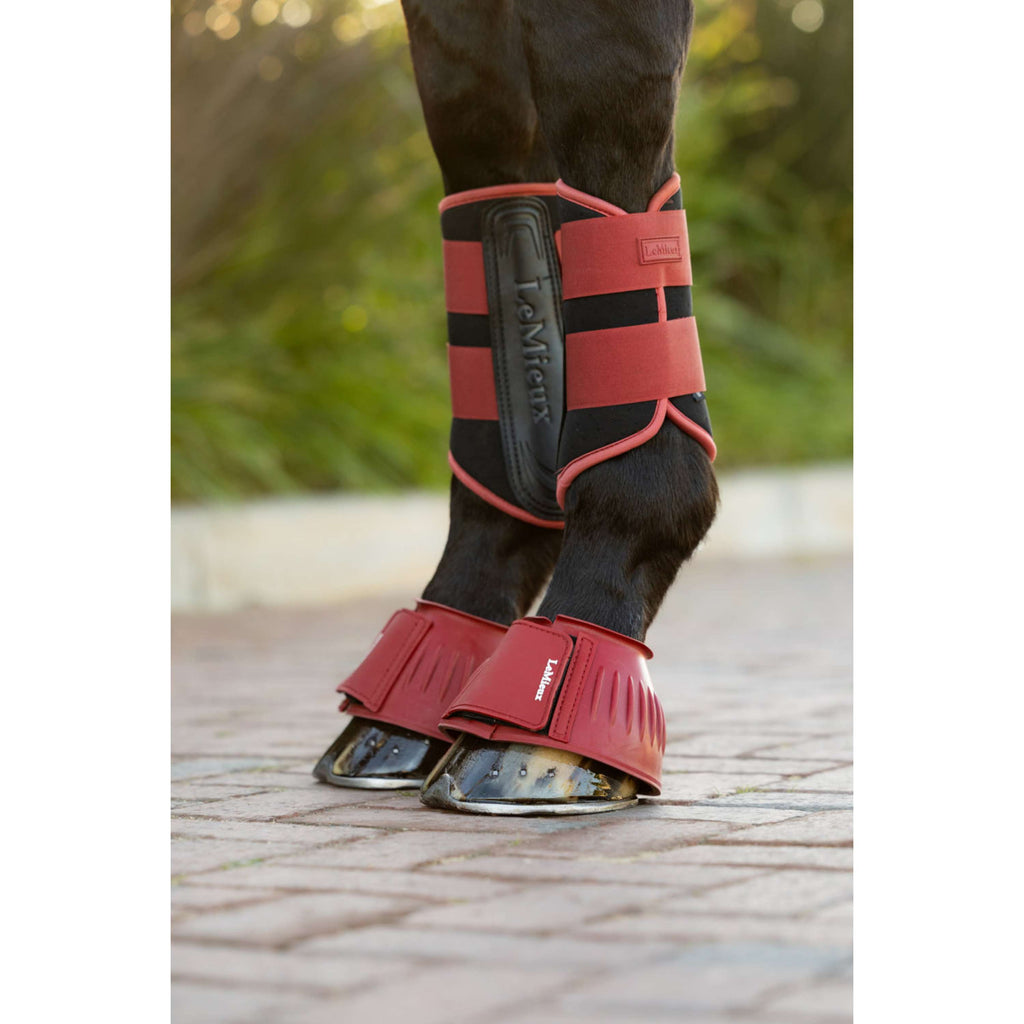 LeMieux Bell Boots Rubber Russet