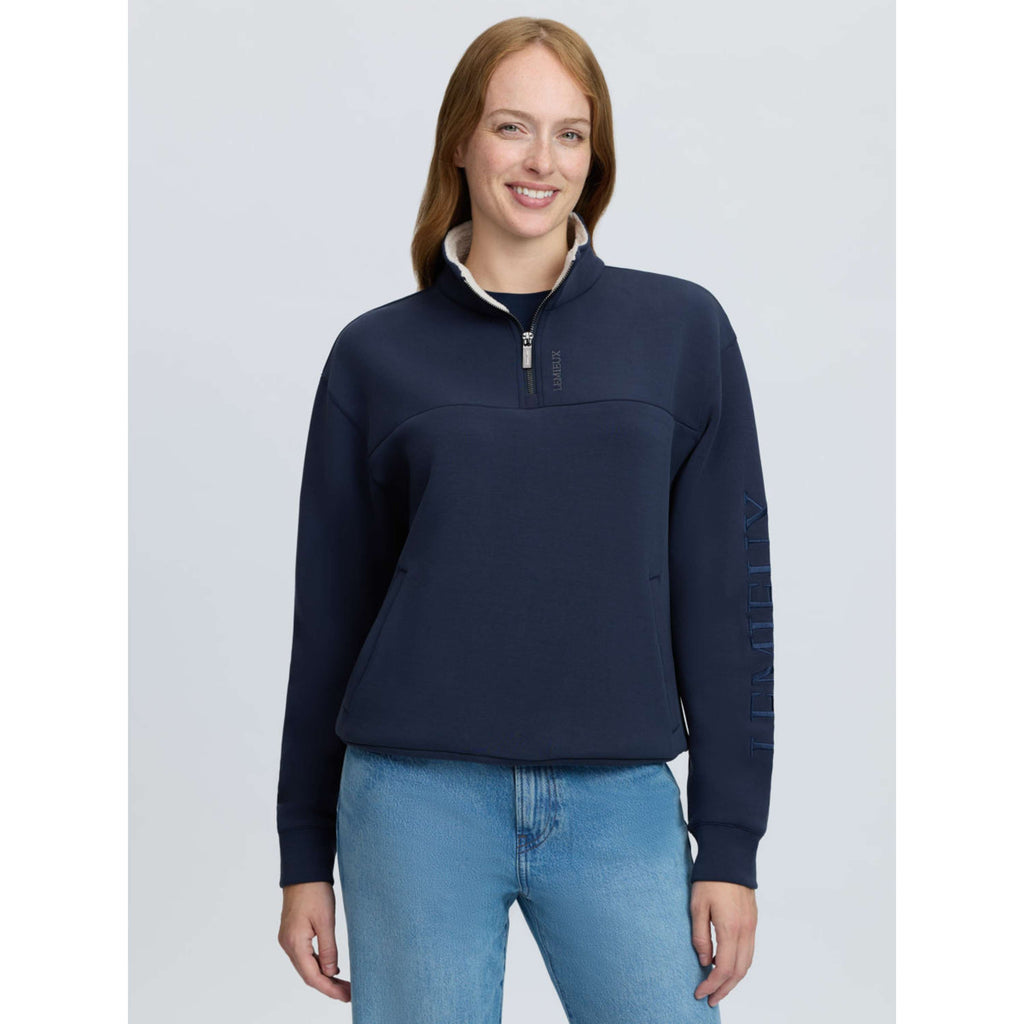 LeMieux Sweater Scarlet Quarter Zip Navy