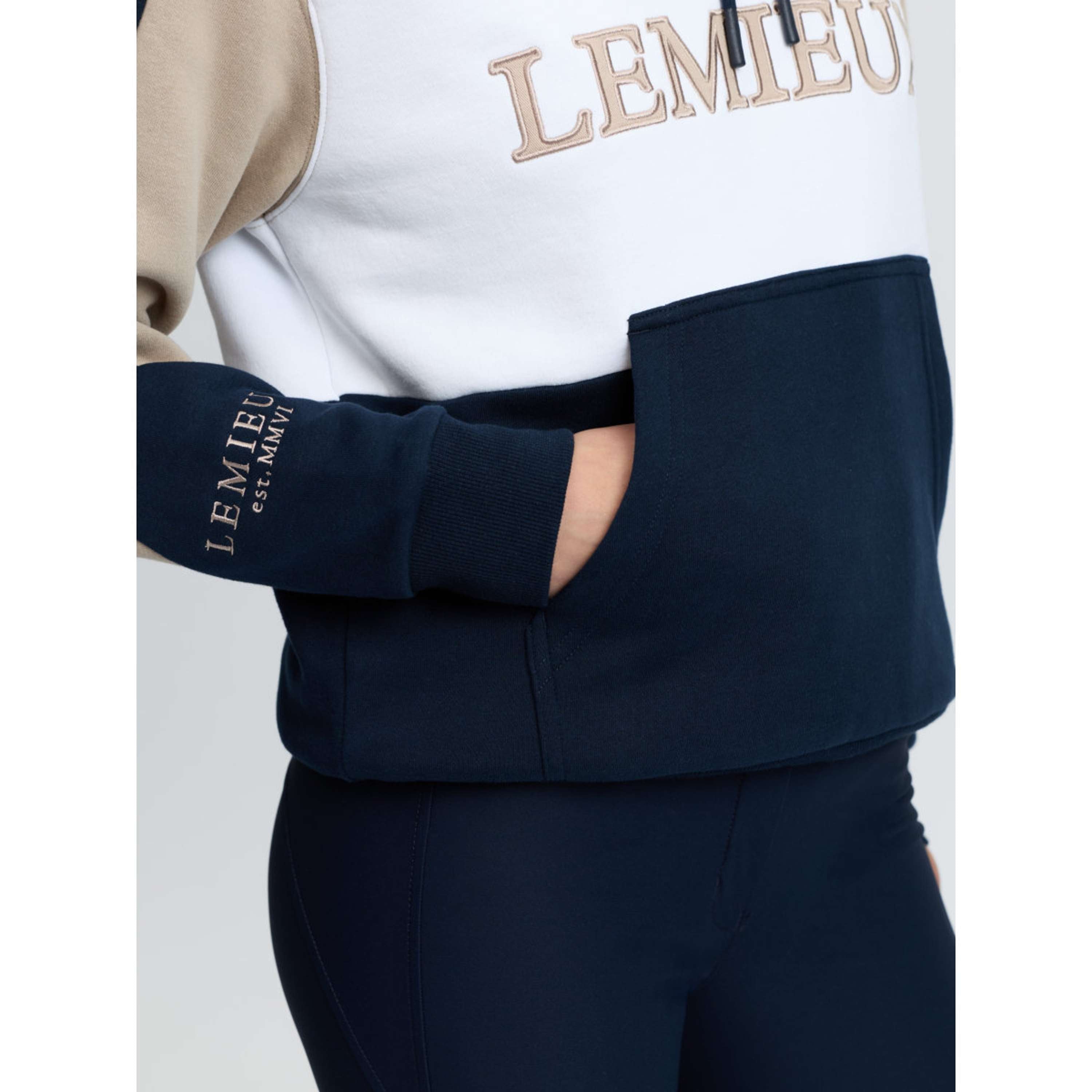 LeMieux Hoodie Kadie Colour Block Navy