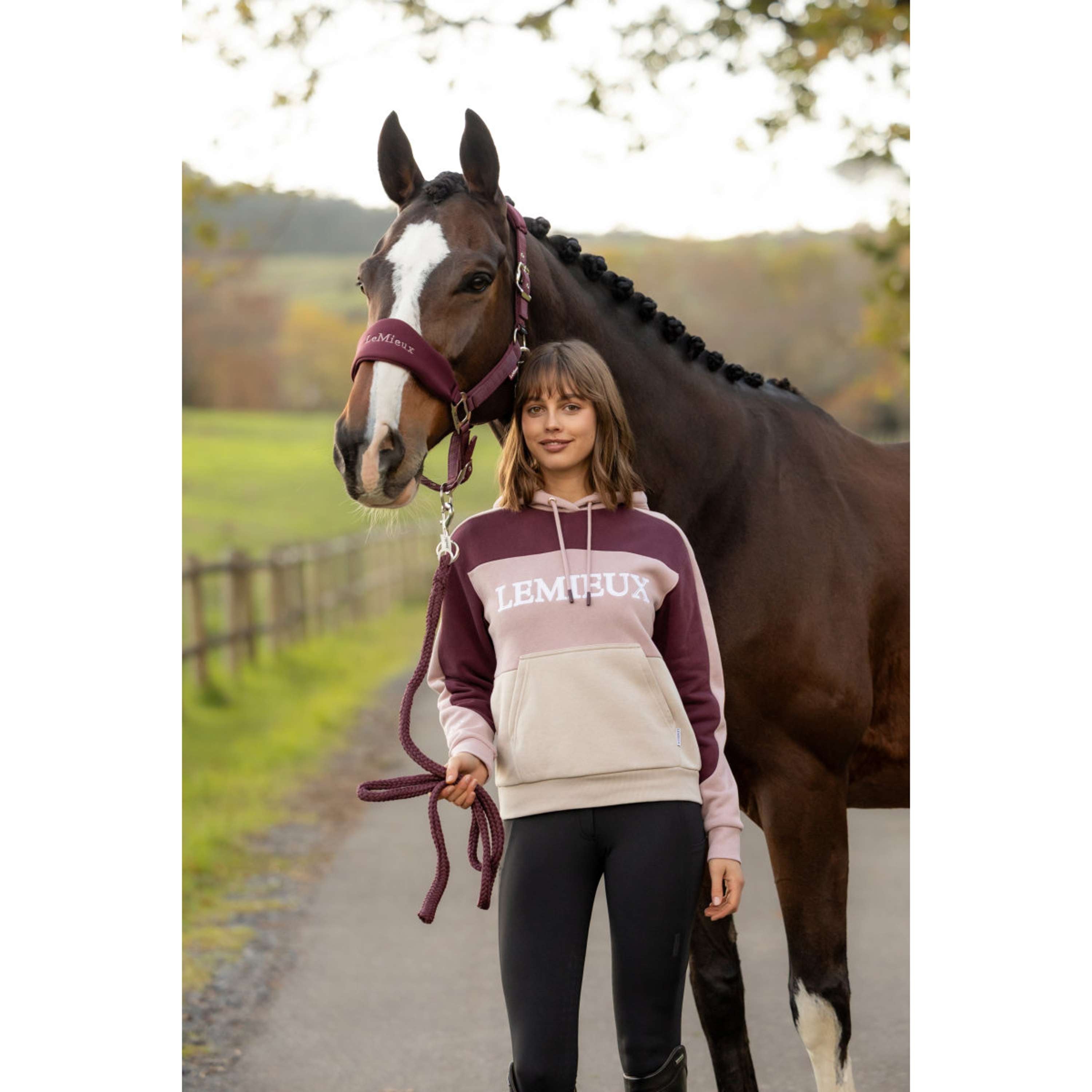 LeMieux Hoodie Kadie Colour Block Wild Rose