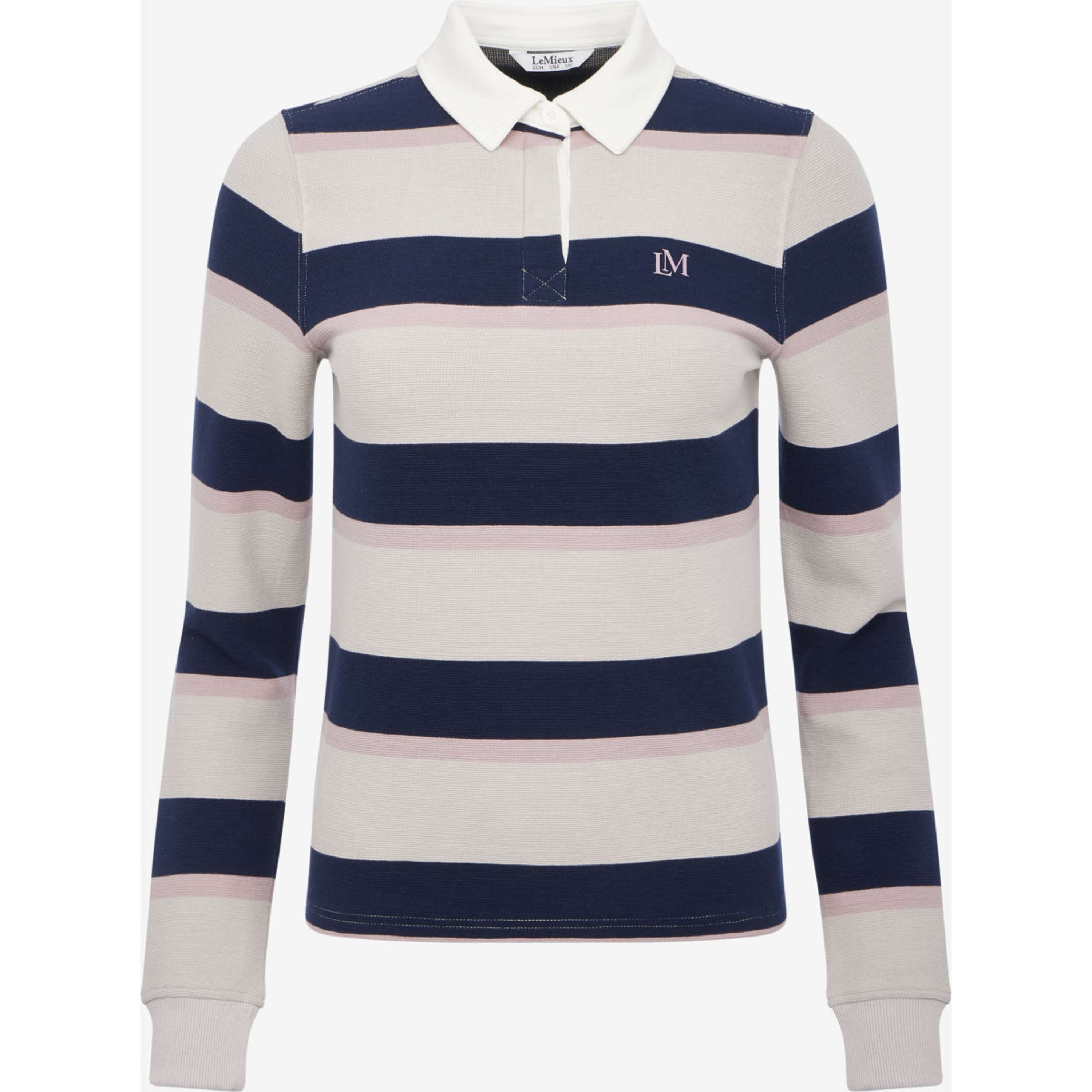 LeMieux Shirt Sloane Stripe Rugby Stone