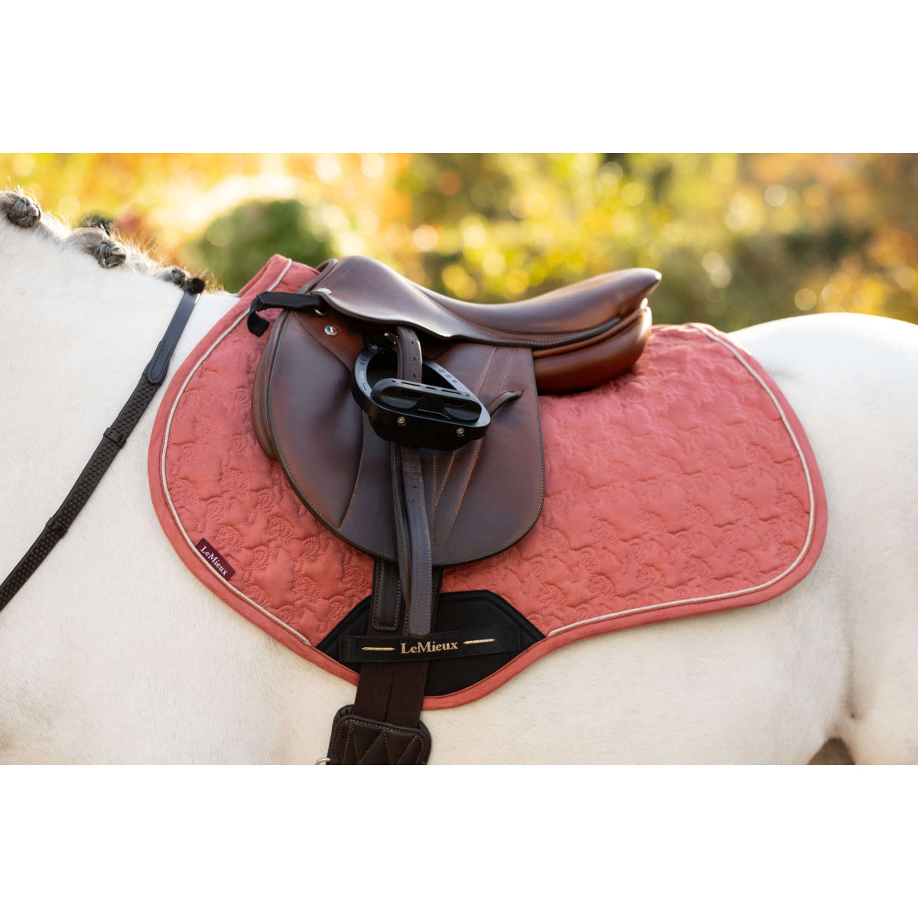 LeMieux Saddlepad Suede Square Jumping Spiced Earth