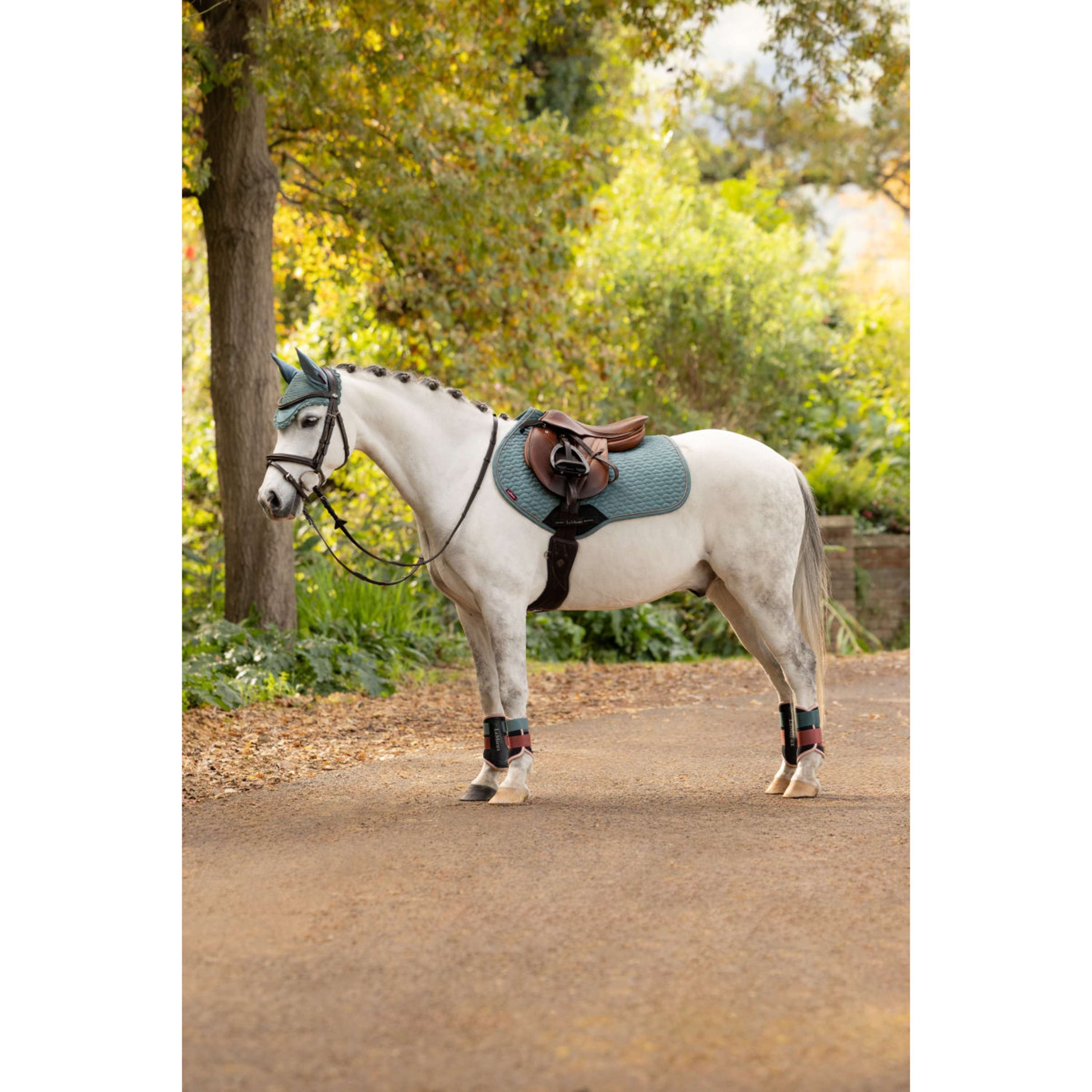LeMieux Saddlepad Suede Square Jumping Aloe