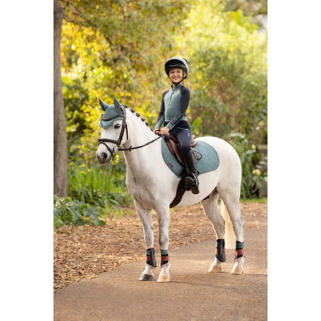 LeMieux Saddlepad Suede Square Jumping Aloe