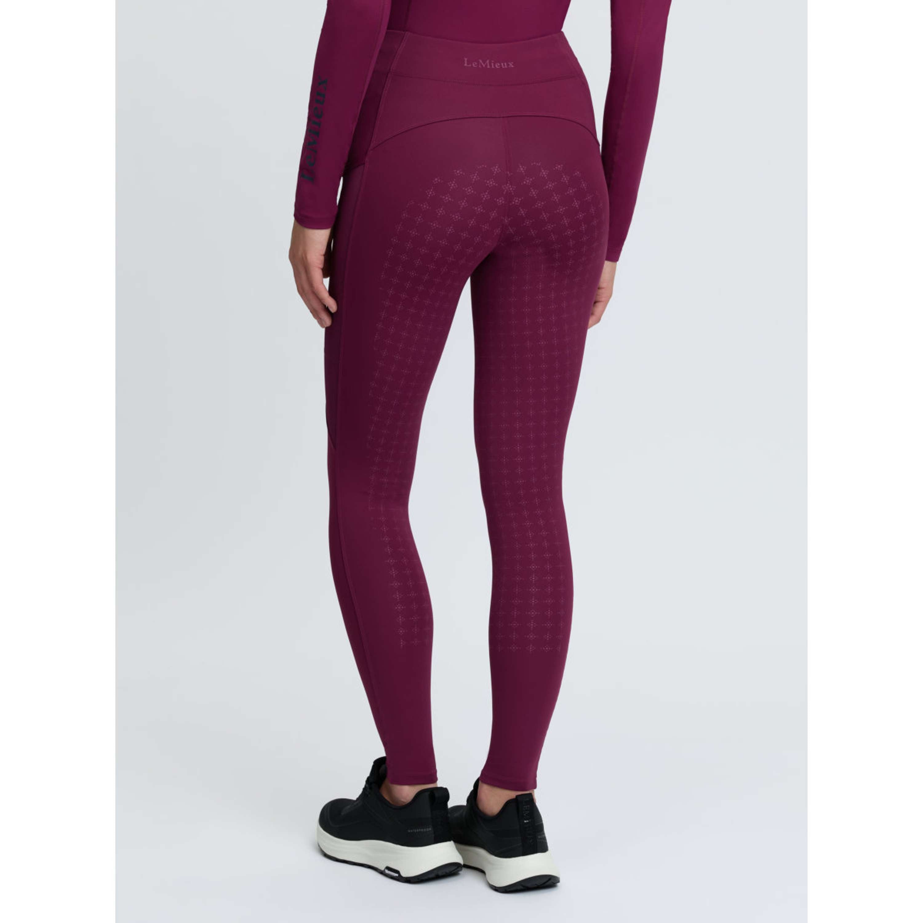 LeMieux Riding Legging Naomi Full Grip Blackberry