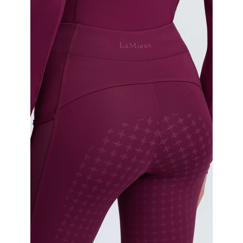 LeMieux Riding Legging Naomi Full Grip Blackberry