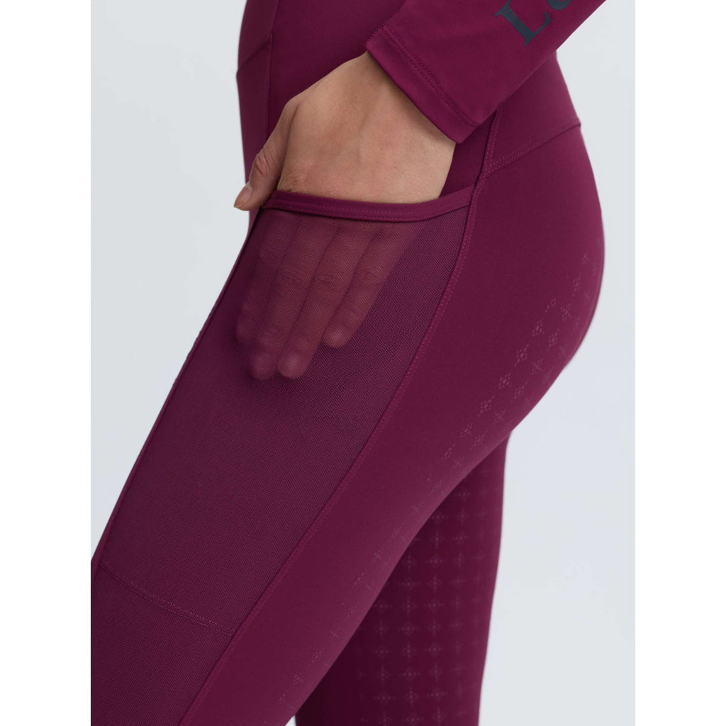LeMieux Riding Legging Naomi Full Grip Blackberry