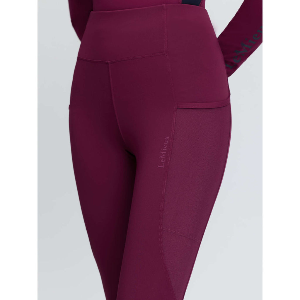 LeMieux Riding Legging Naomi Full Grip Blackberry