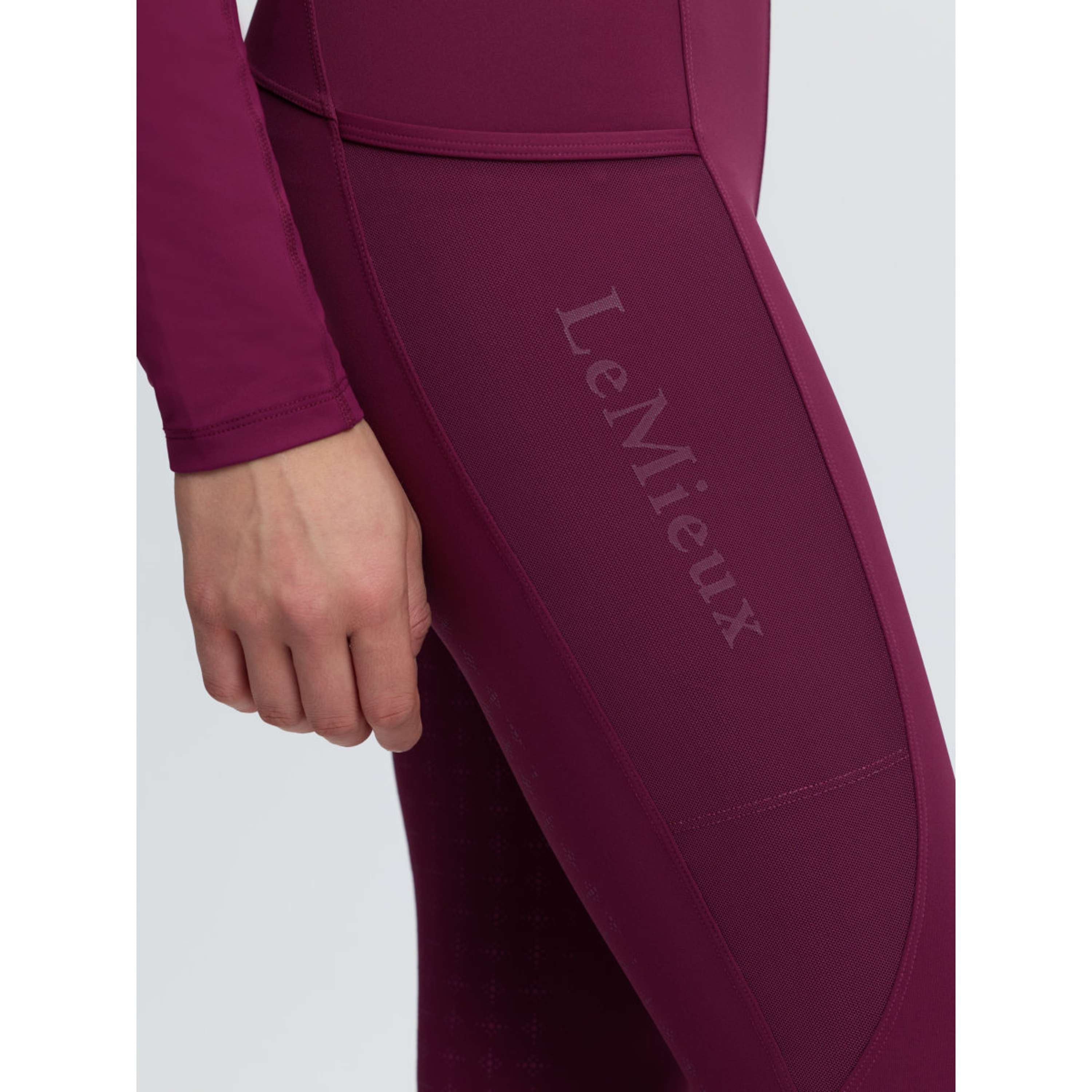 LeMieux Riding Legging Naomi Full Grip Blackberry