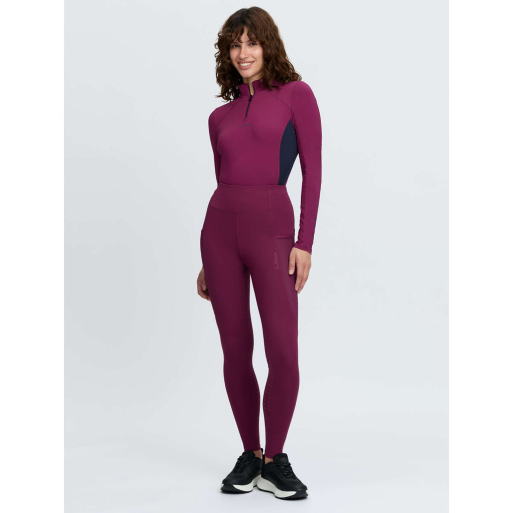 LeMieux Riding Legging Naomi Full Grip Blackberry