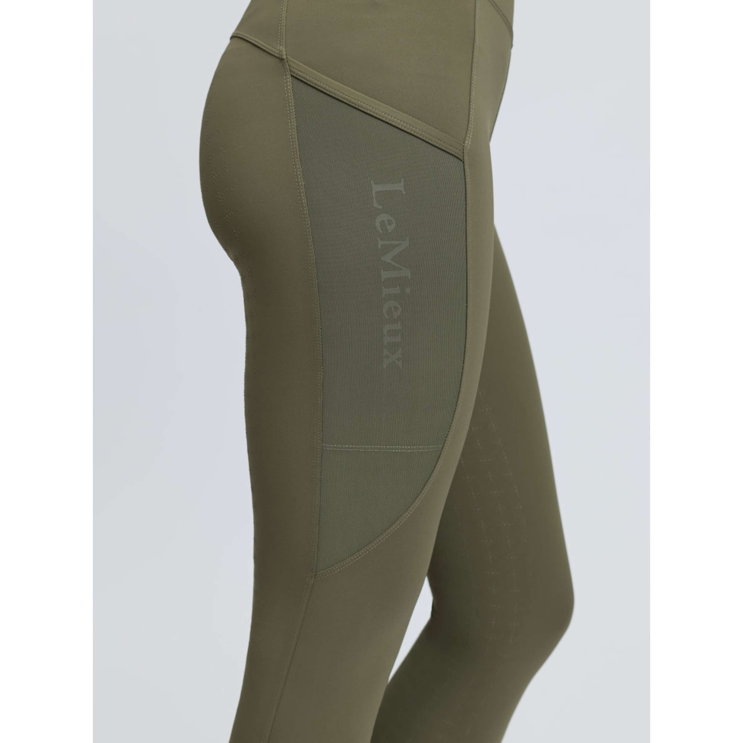 LeMieux Riding Legging Naomi Full Grip Willow Green