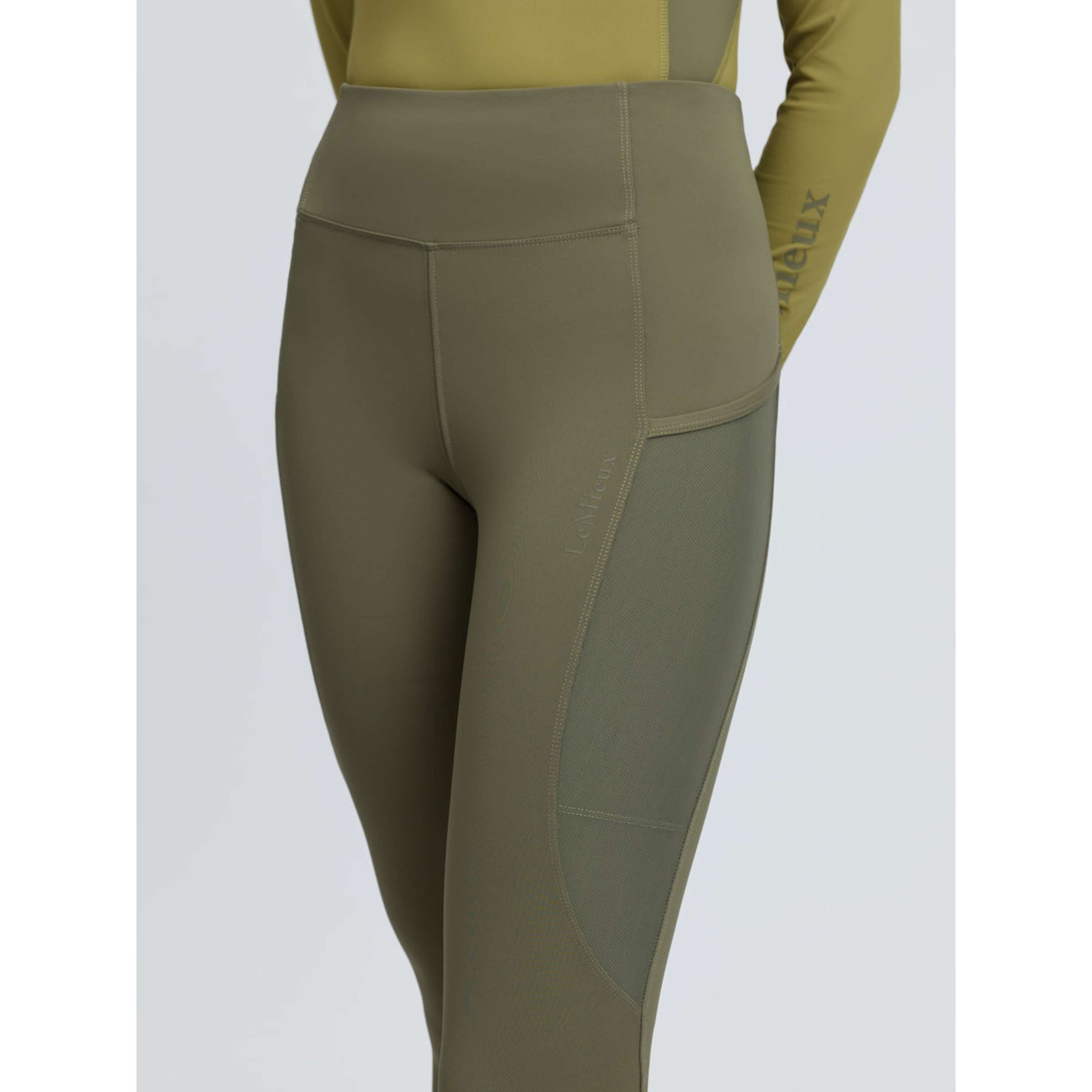 LeMieux Riding Legging Naomi Full Grip Willow Green