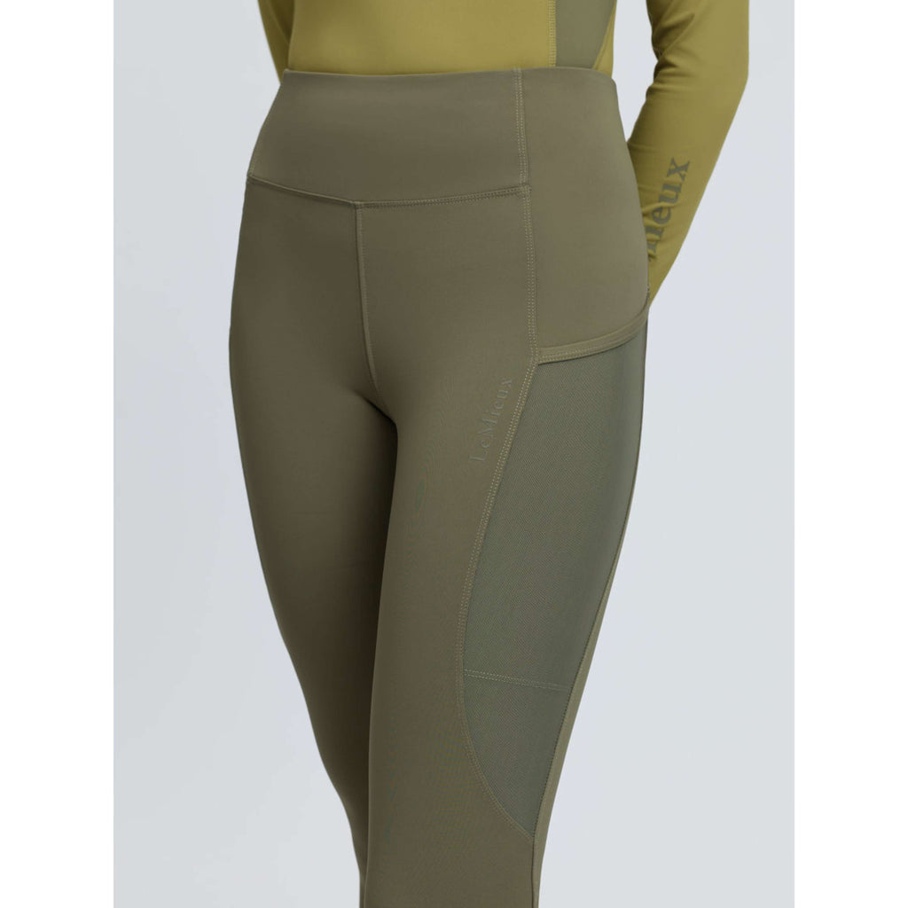 LeMieux Riding Legging Naomi Full Grip Willow Green