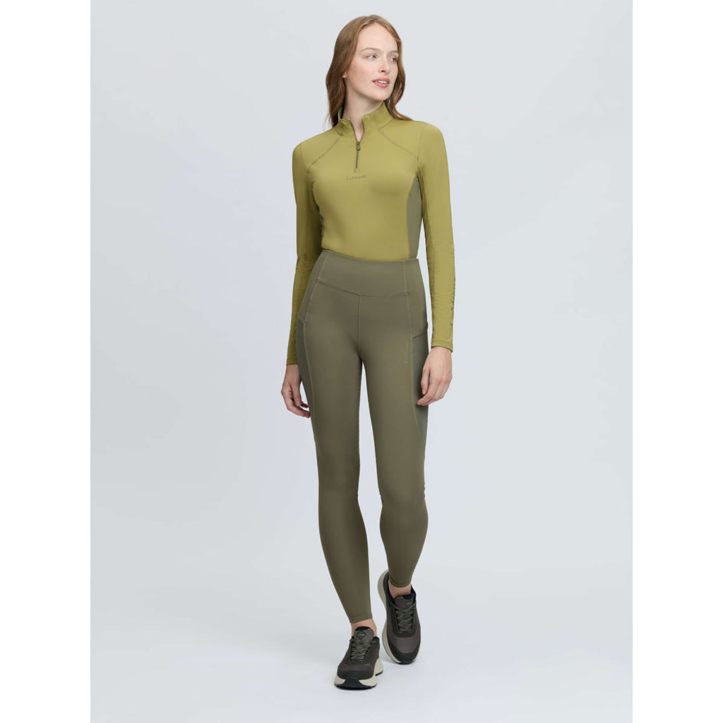 LeMieux Riding Legging Naomi Full Grip Willow Green