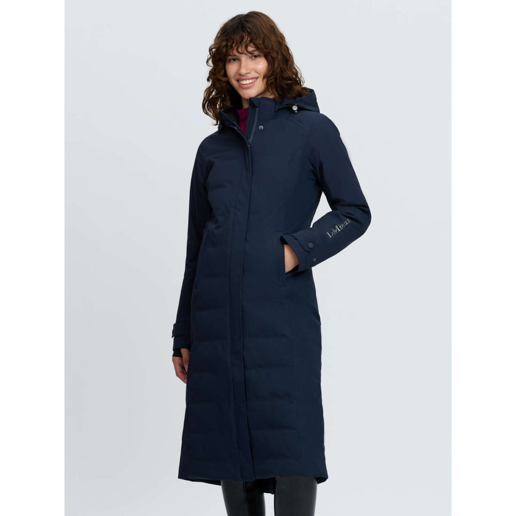 LeMieux Long Coat Erin Waterproof Padded Navy