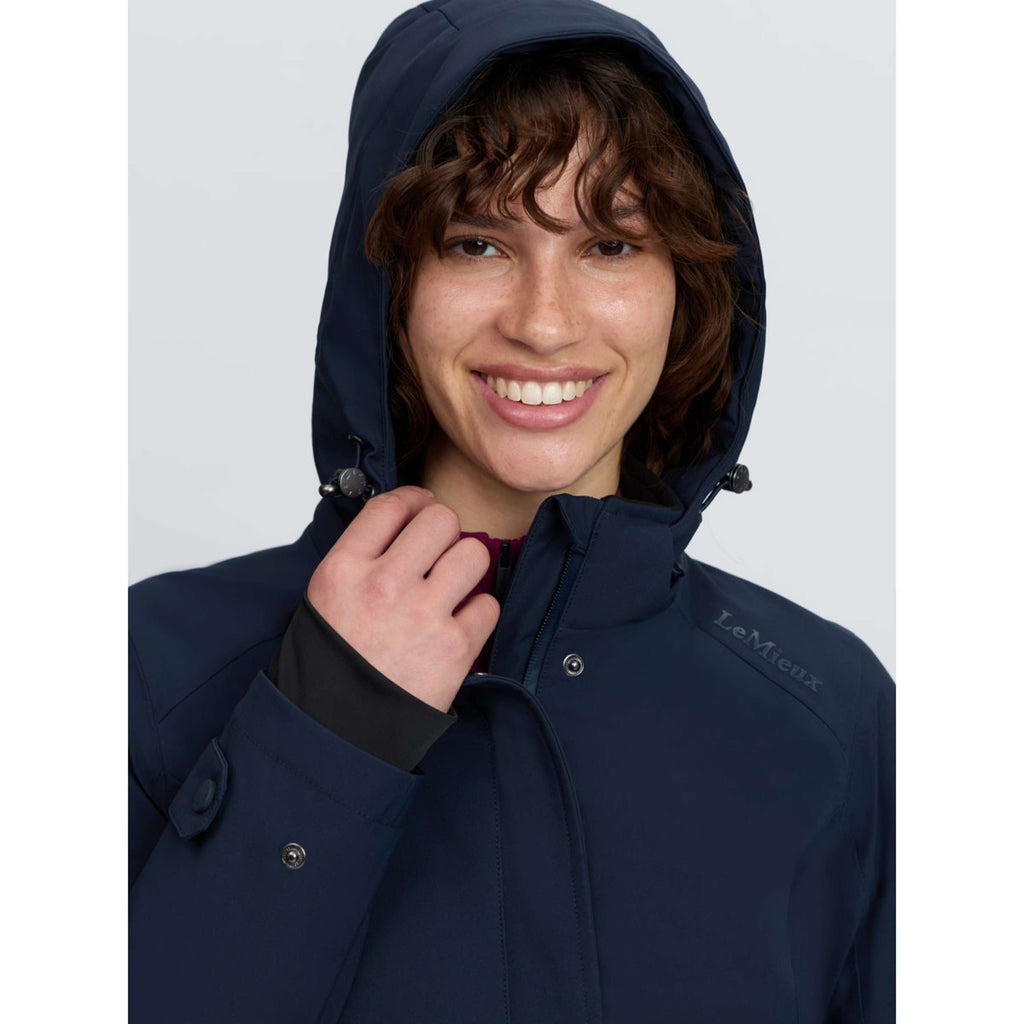 LeMieux Long Coat Erin Waterproof Padded Navy