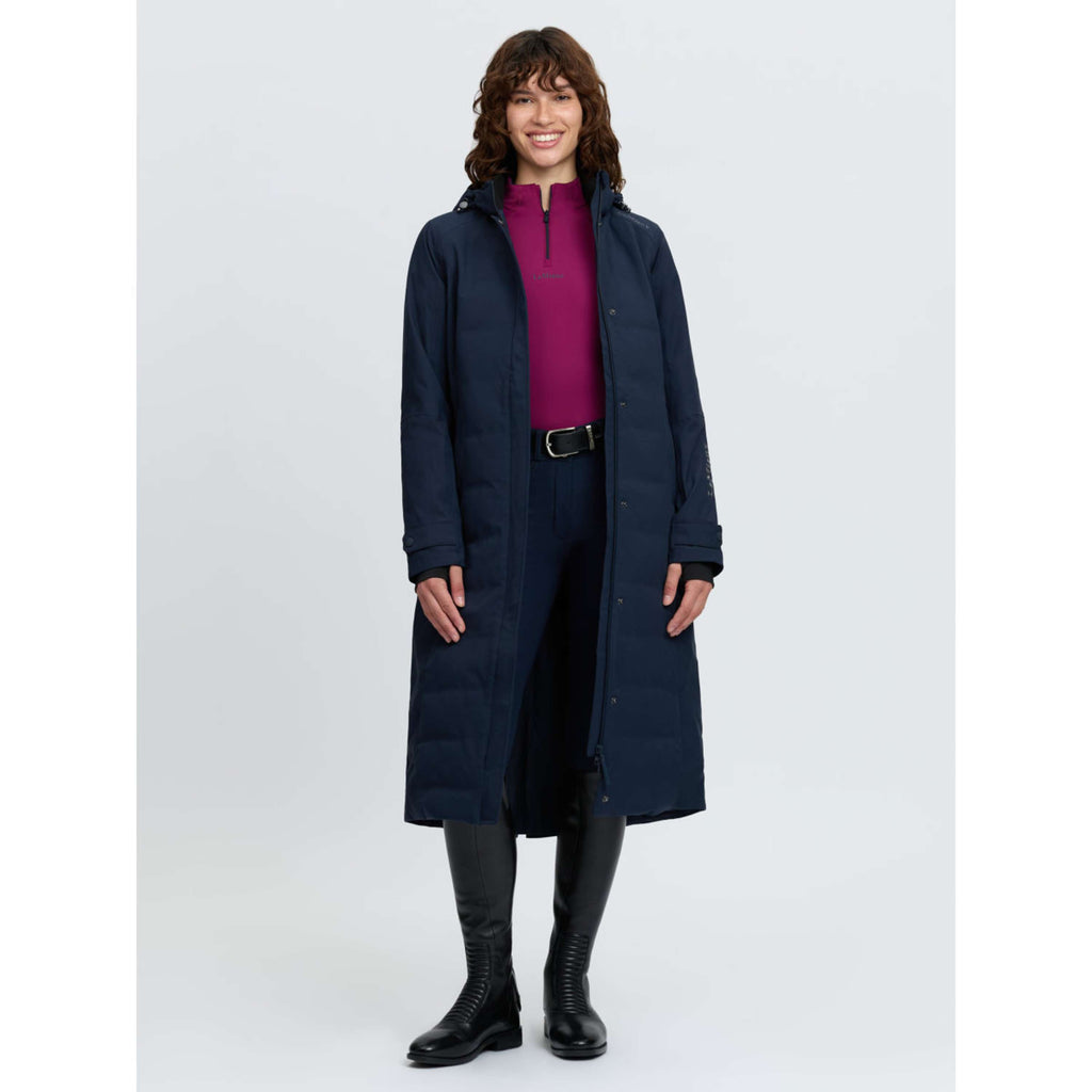 LeMieux Long Coat Erin Waterproof Padded Navy