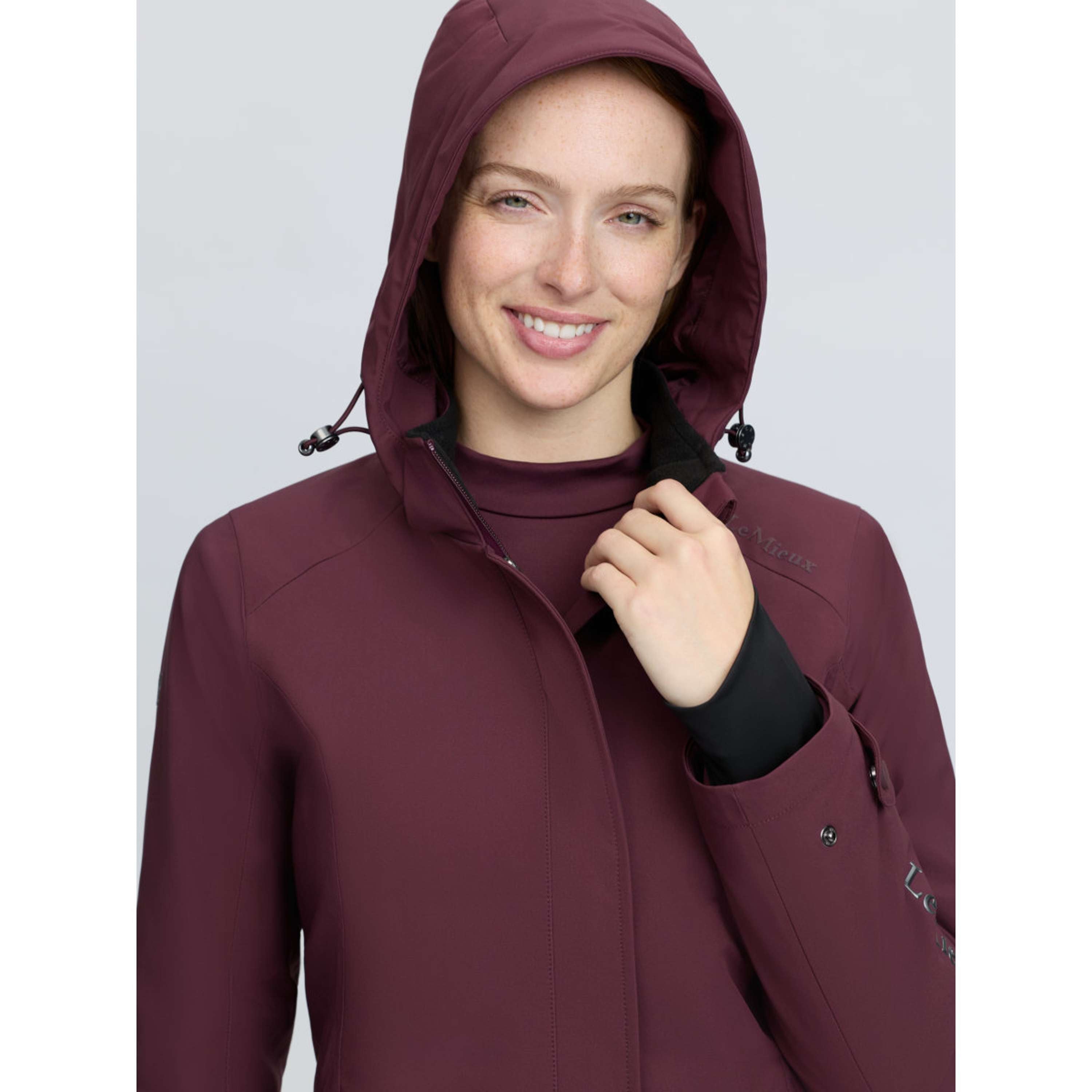LeMieux Long Coat Erin Waterproof Padded Bramble