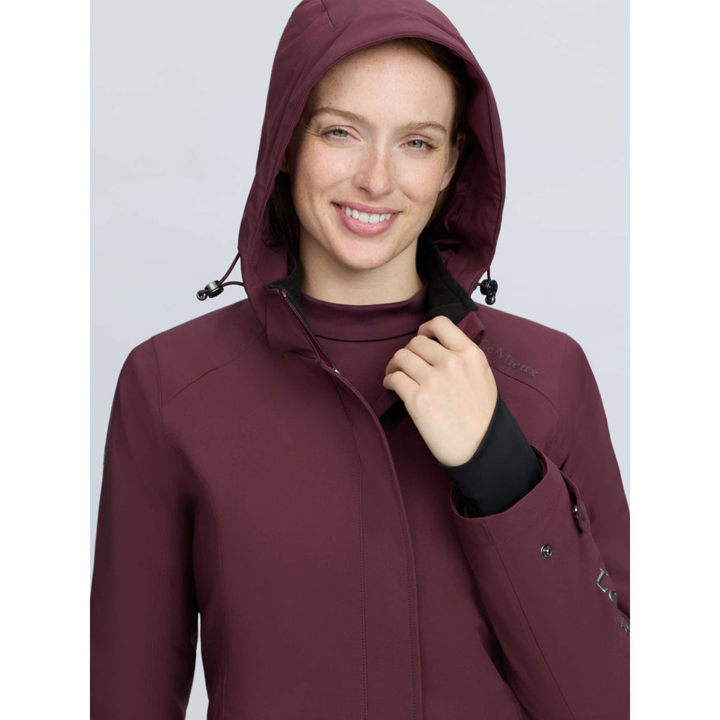 LeMieux Long Coat Erin Waterproof Padded Bramble