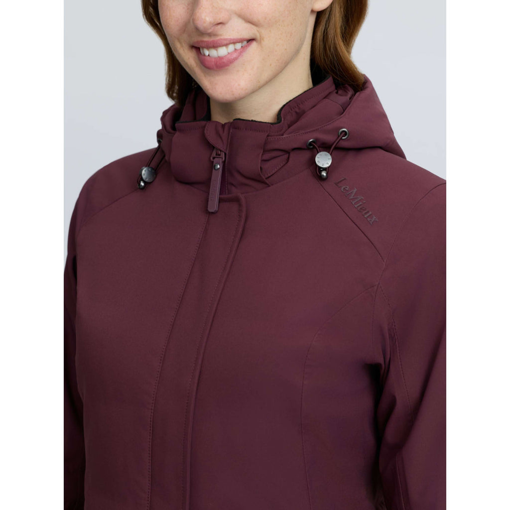 LeMieux Long Coat Erin Waterproof Padded Bramble