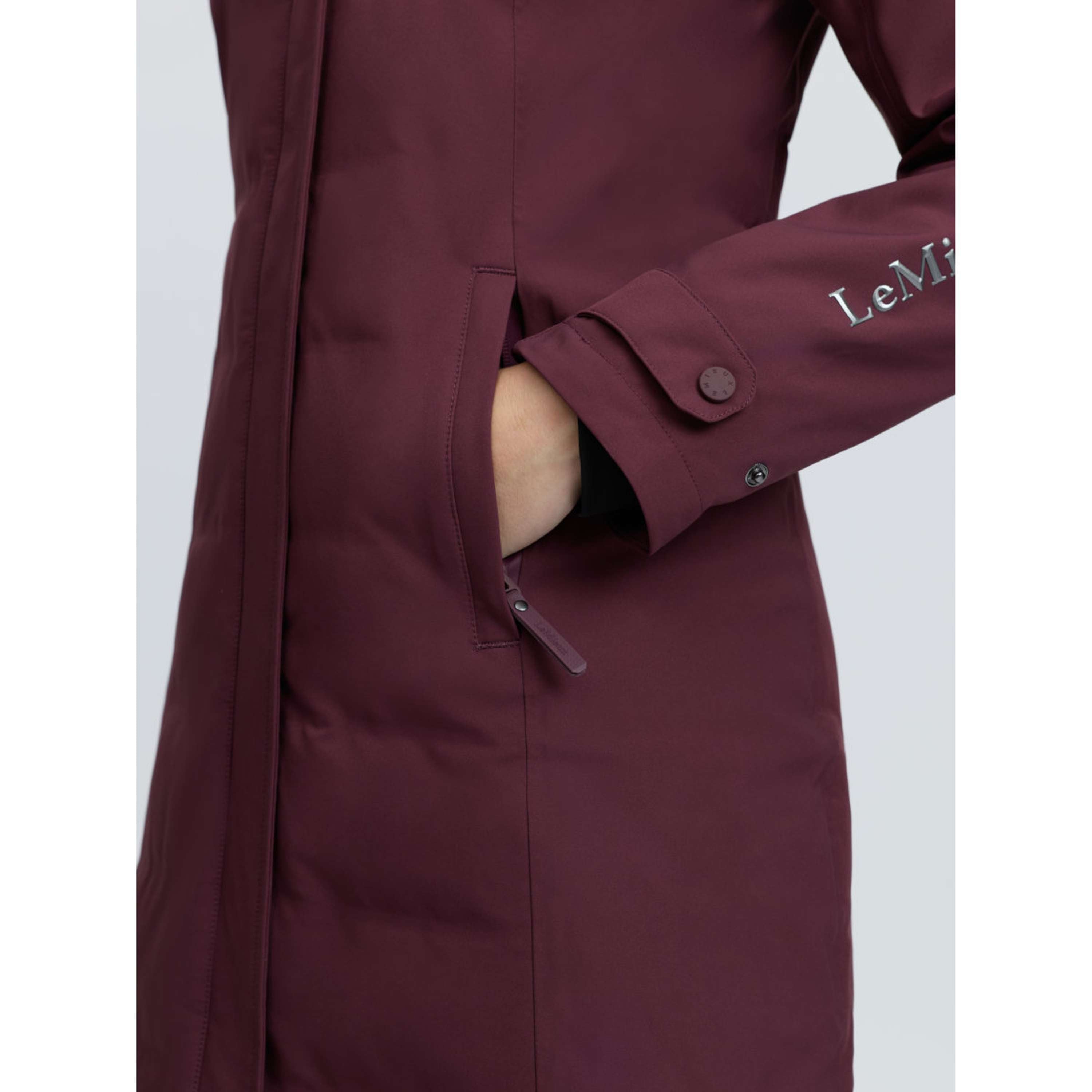 LeMieux Long Coat Erin Waterproof Padded Bramble