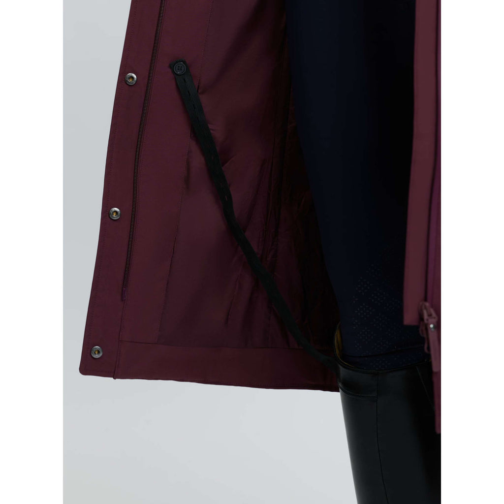 LeMieux Long Coat Erin Waterproof Padded Bramble