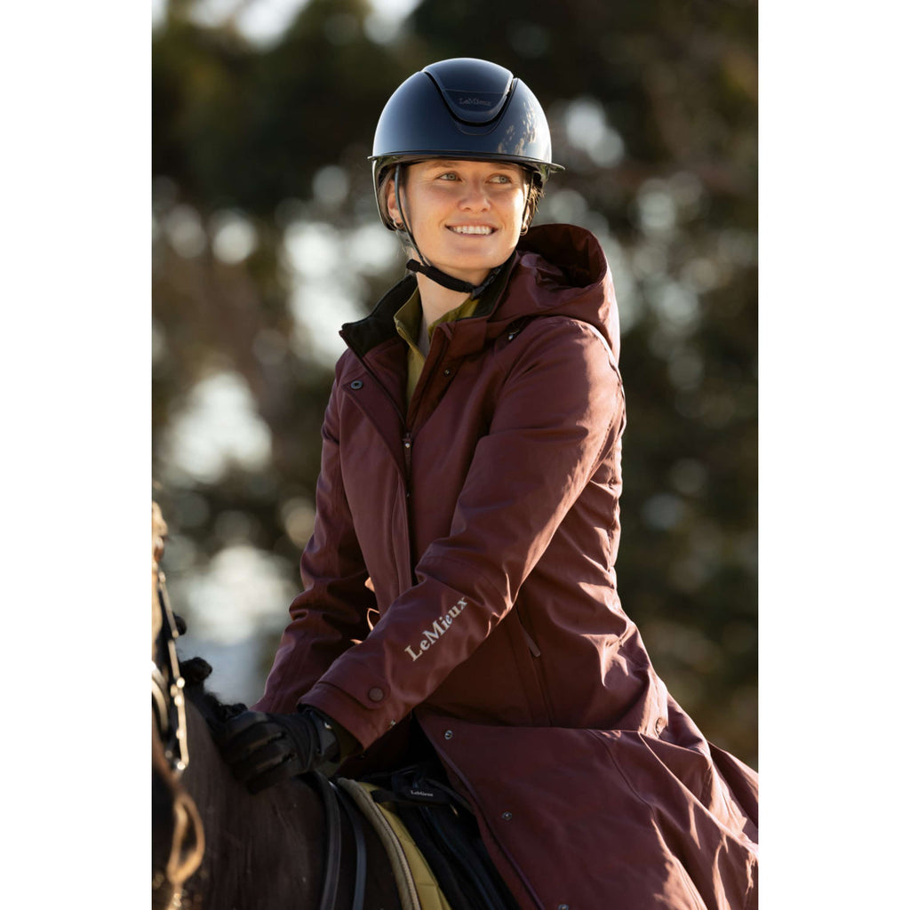 LeMieux Long Coat Erin Waterproof Padded Bramble