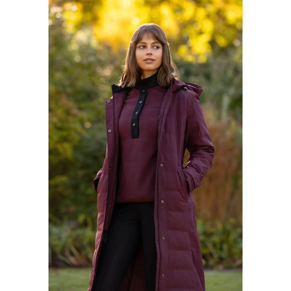 LeMieux Long Coat Erin Waterproof Padded Bramble