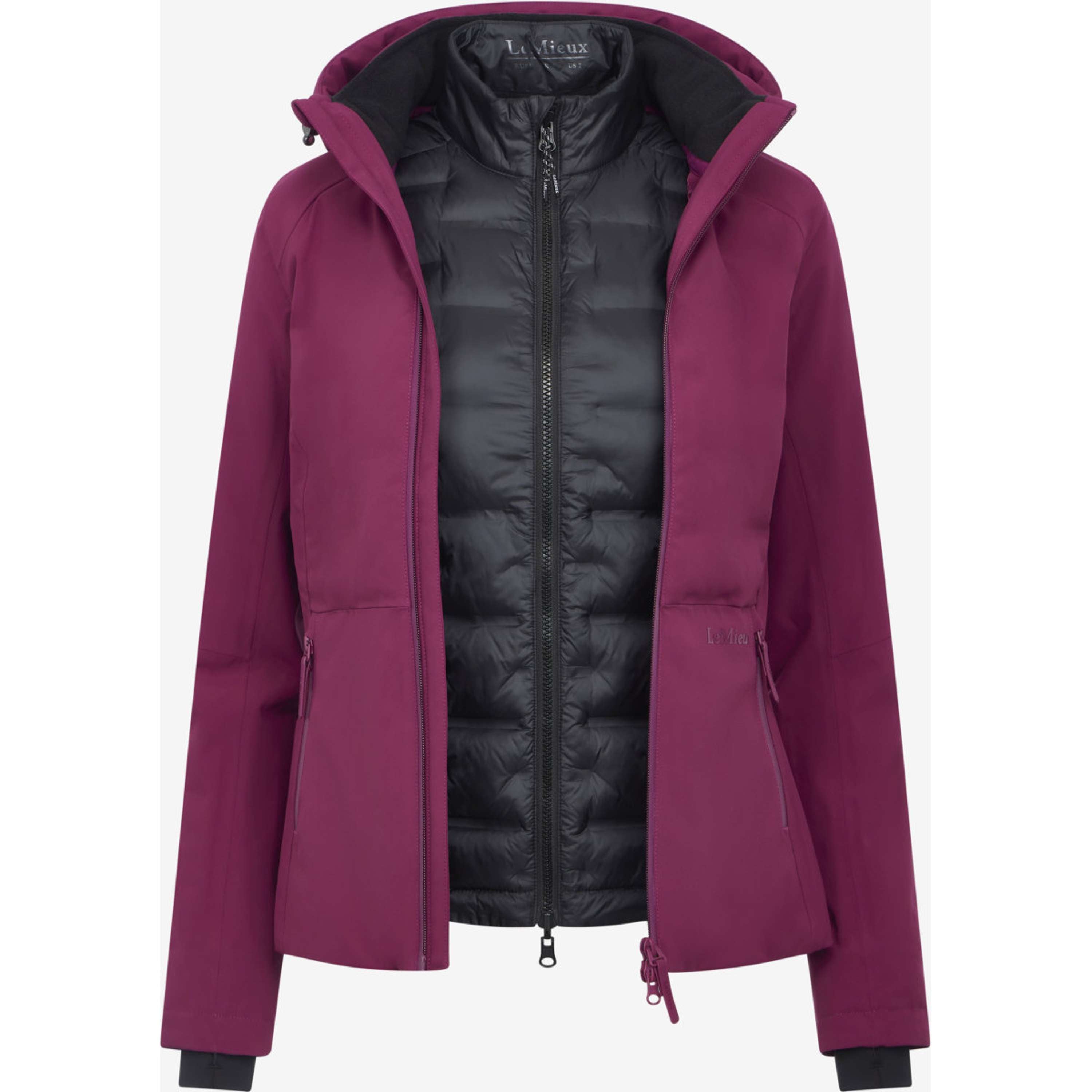 LeMieux Jacket Brooke 3-in-1 Waterproof Hybrid Blackberry