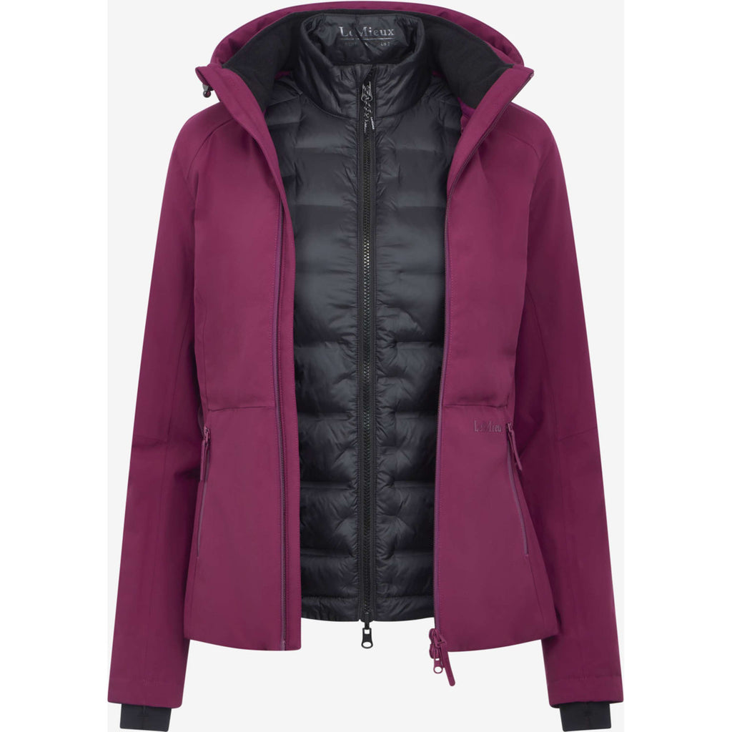 LeMieux Jacket Brooke 3-in-1 Waterproof Hybrid Blackberry