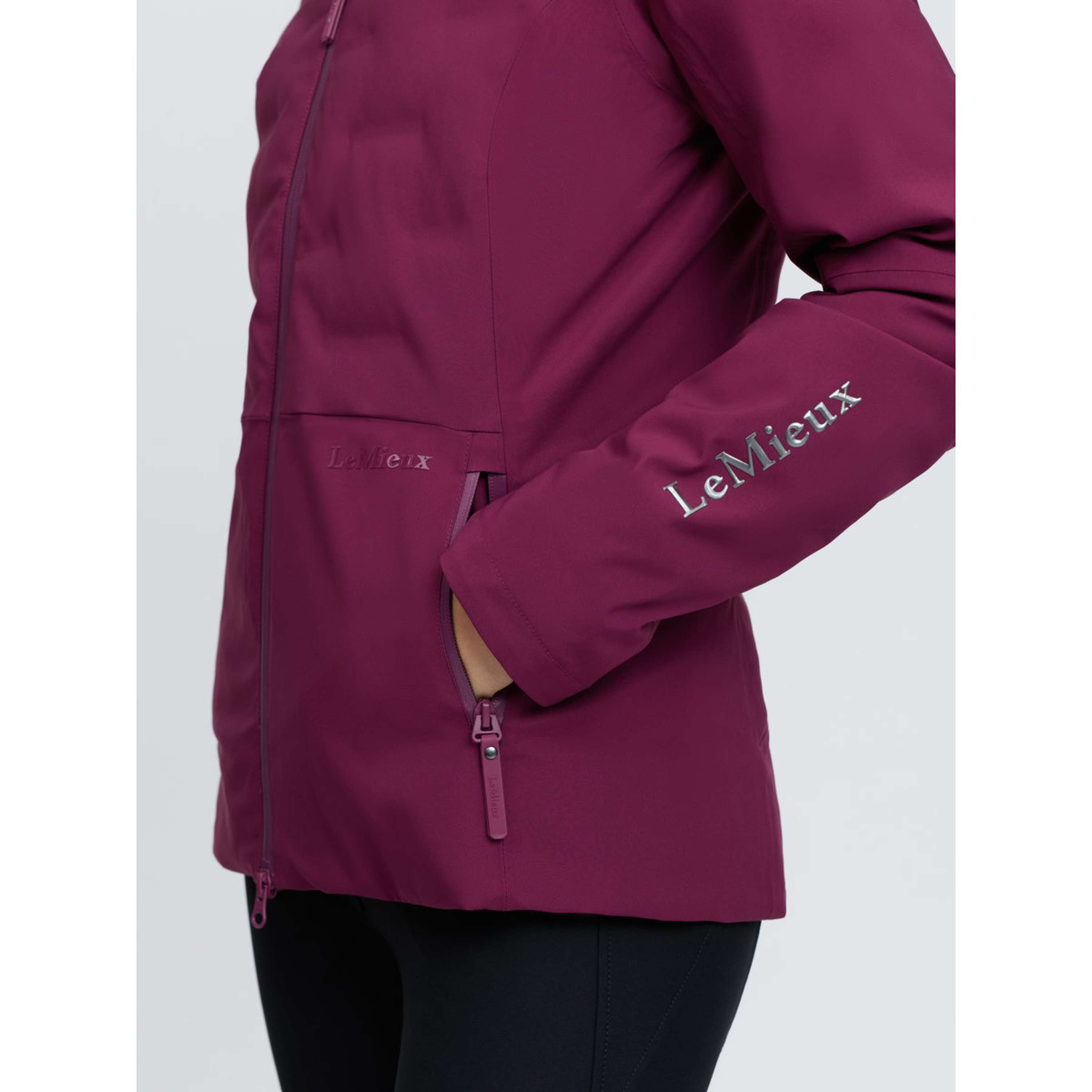 LeMieux Jacket Brooke 3-in-1 Waterproof Hybrid Blackberry