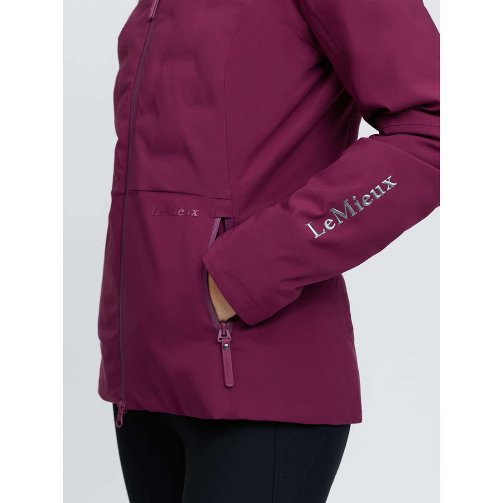 LeMieux Jacket Brooke 3-in-1 Waterproof Hybrid Blackberry