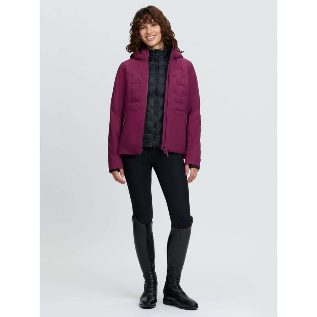 LeMieux Jacket Brooke 3-in-1 Waterproof Hybrid Blackberry