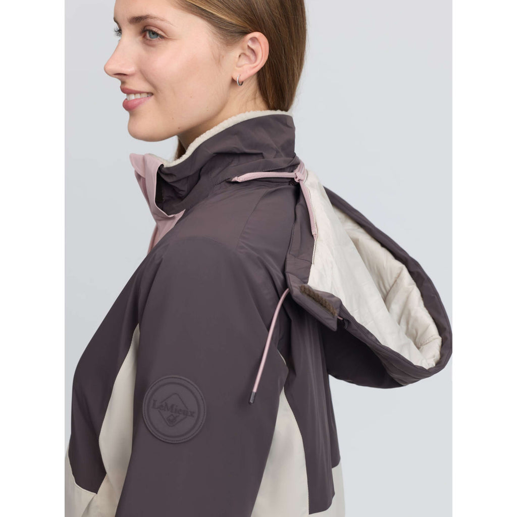 LeMieux Jacket Phoebe Half Zip Waterproof Anorak Wild Rose